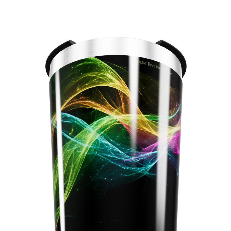 Copo Térmico - Preto com Estampa Colorida