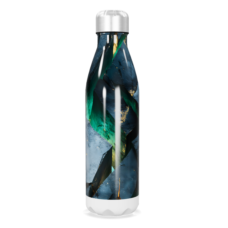 Garrafa Inox - Estampa Azul Verde