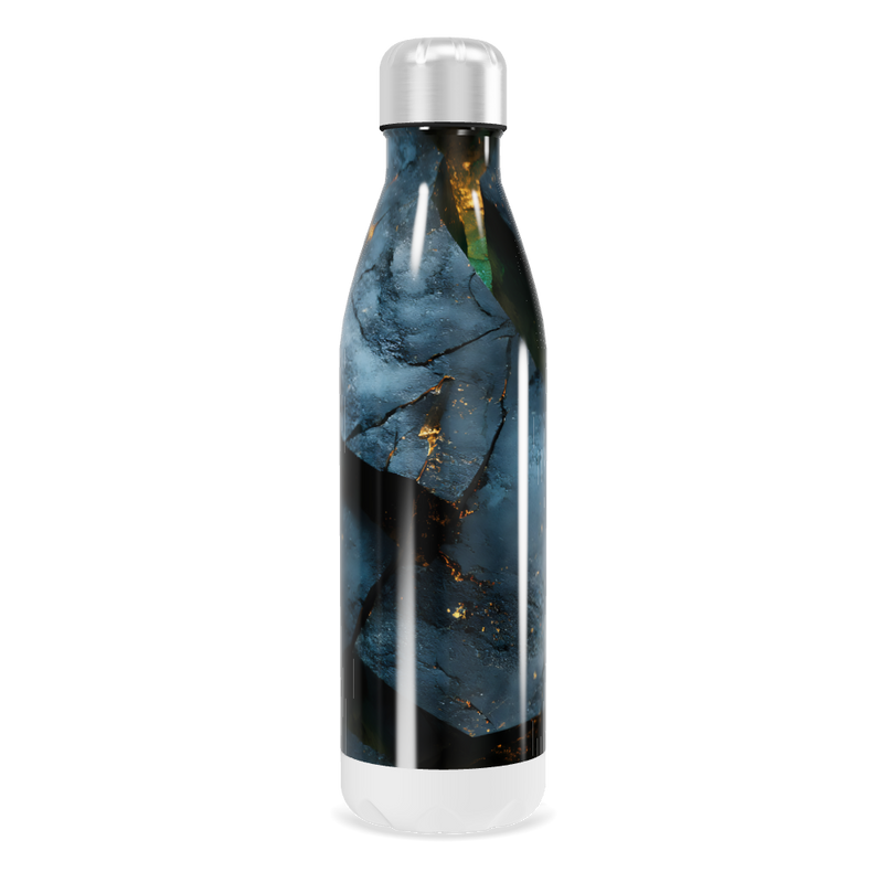 Garrafa Inox - Estampa Azul Verde