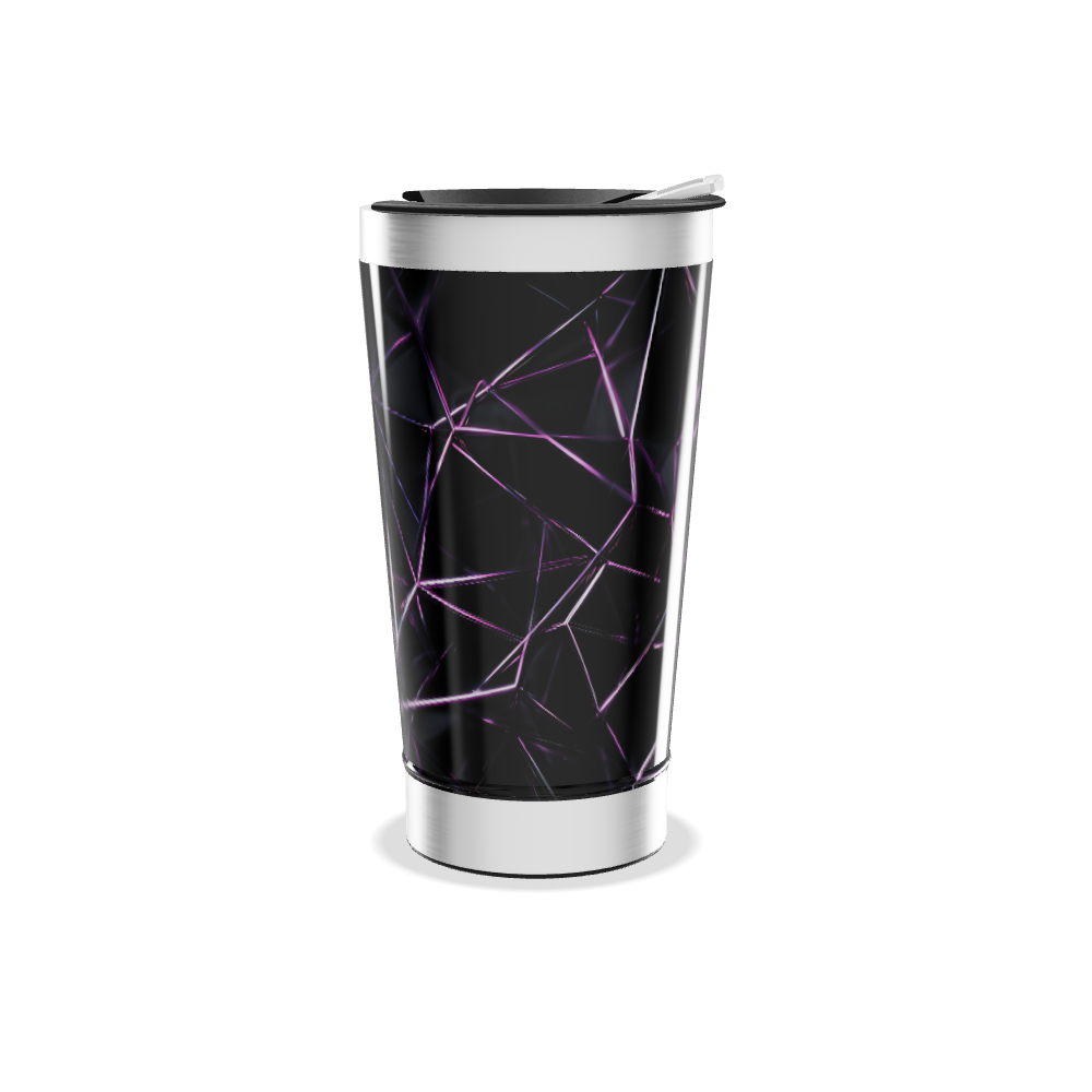 Copo Térmico - Preto com Geometria