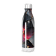 Garrafa Inox - Estampa Mármore Preto e Vermelho