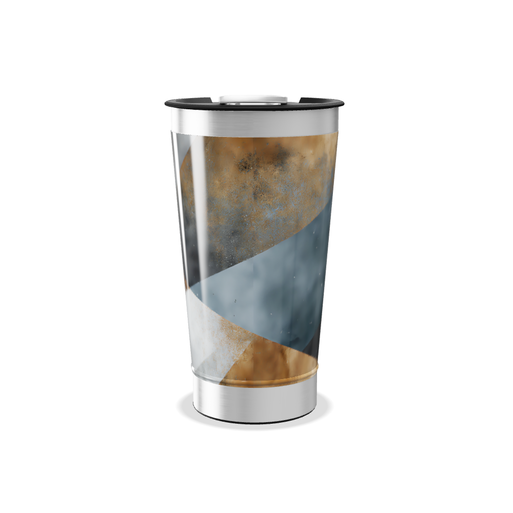 Copo Térmico - Aço Inox Estampa Abstrata