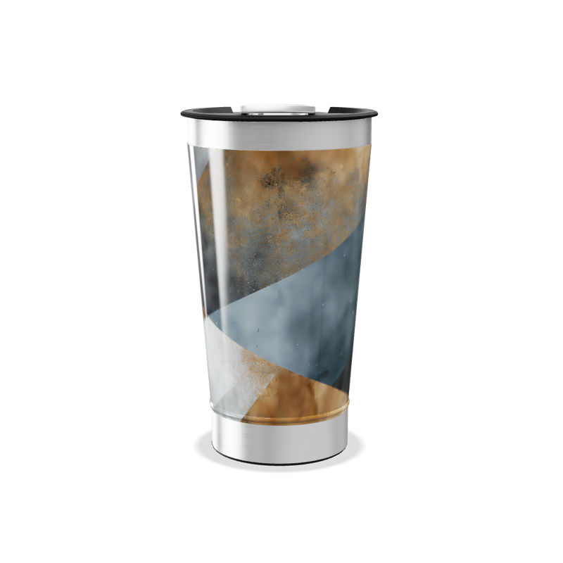 Copo Térmico - Aço Inox Estampa Abstrata