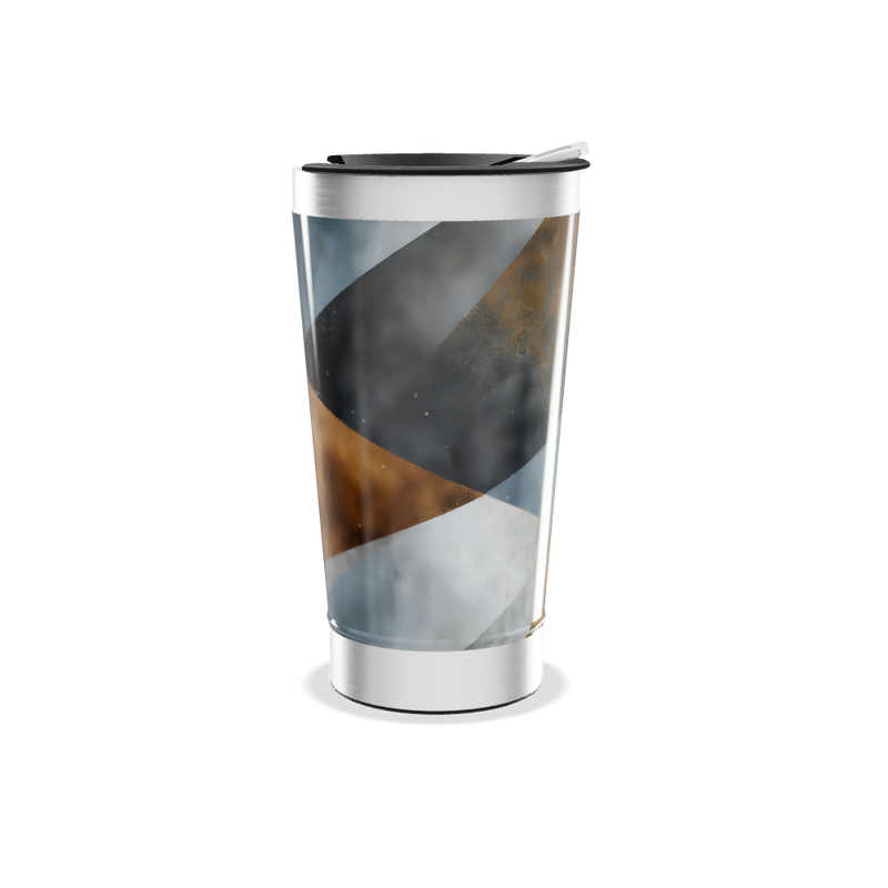 Copo Térmico - Aço Inox Estampa Abstrata
