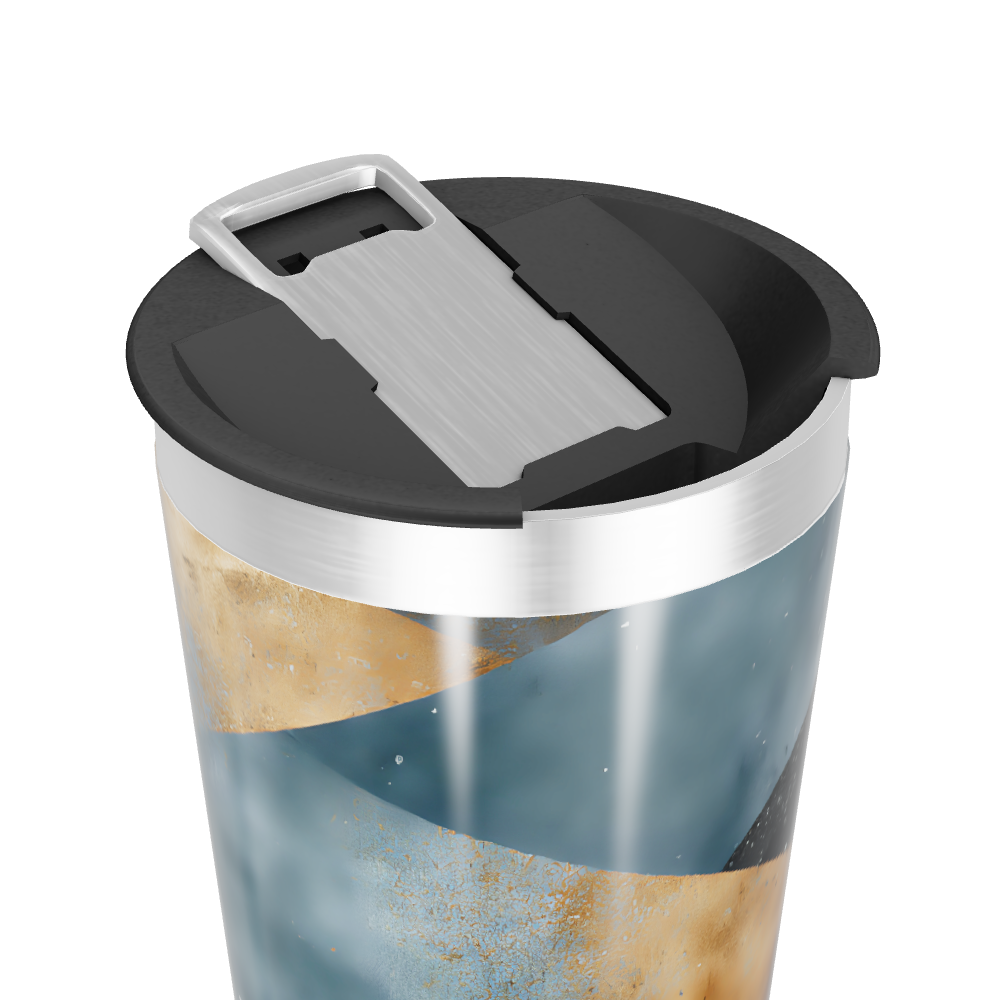 Copo Térmico - Aço Inox Estampa Abstrata