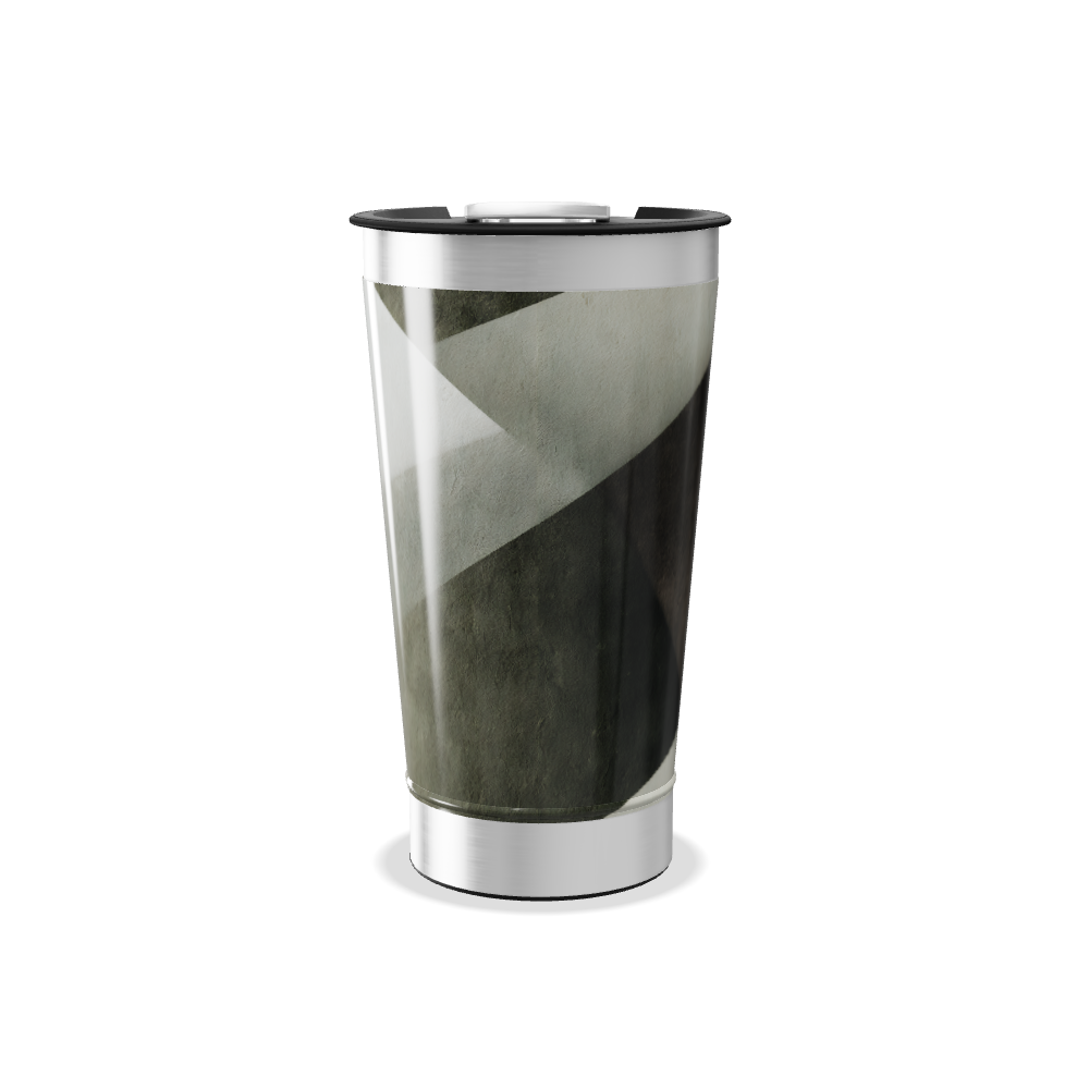 Copo Térmico - Estampa Geométrica Bege