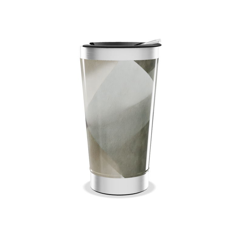 Copo Térmico - Estampa Geométrica Bege