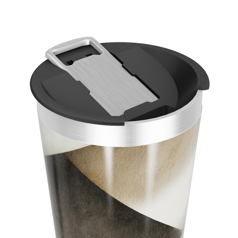 Copo Térmico - Estampa Geométrica Bege