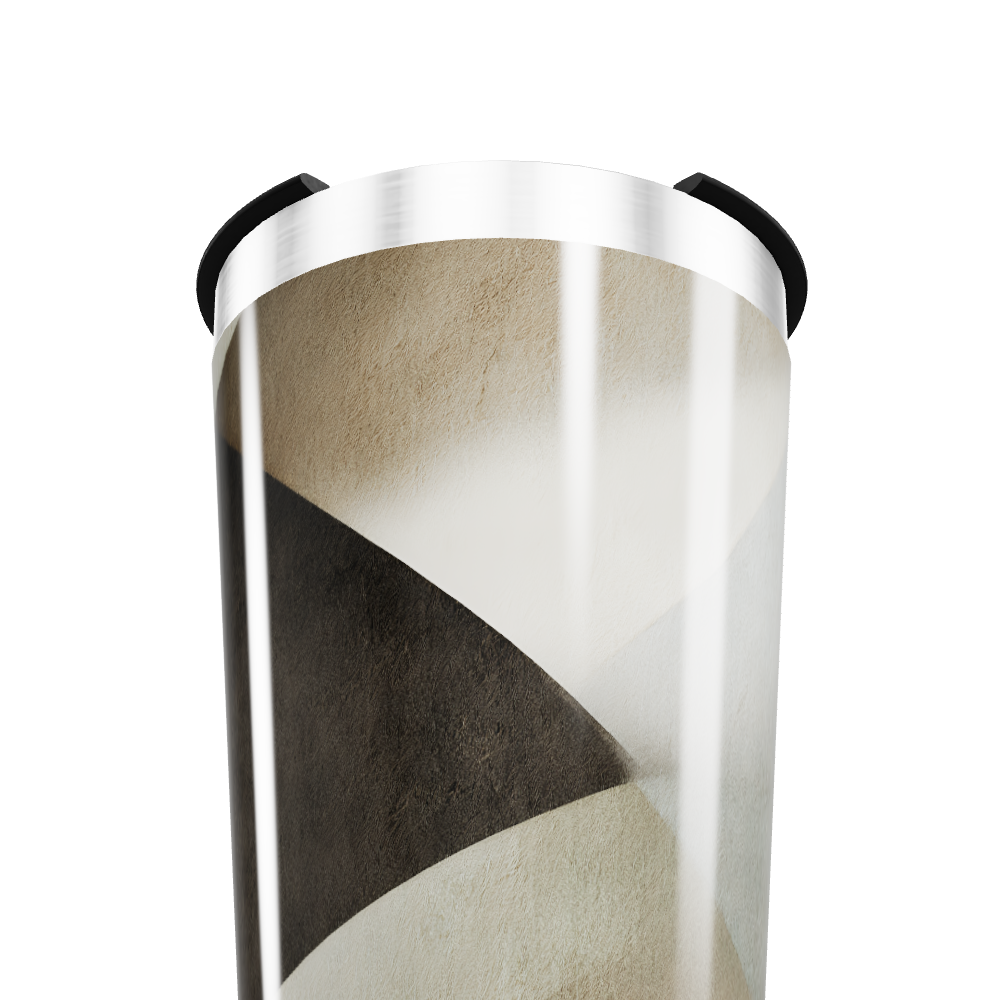 Copo Térmico - Estampa Geométrica Bege