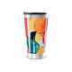 Copo Térmico - Design Abstrato Colorido