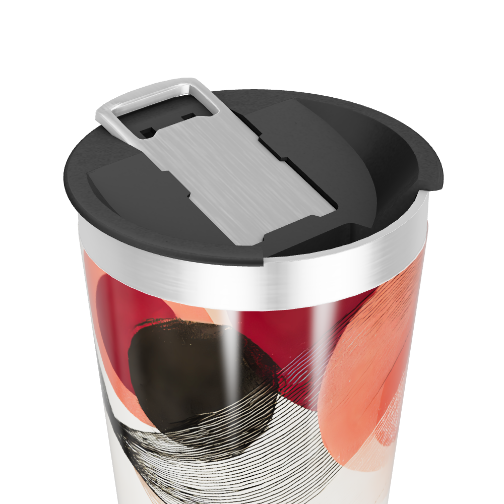 Copo Térmico - Estampa Abstrata Colorida