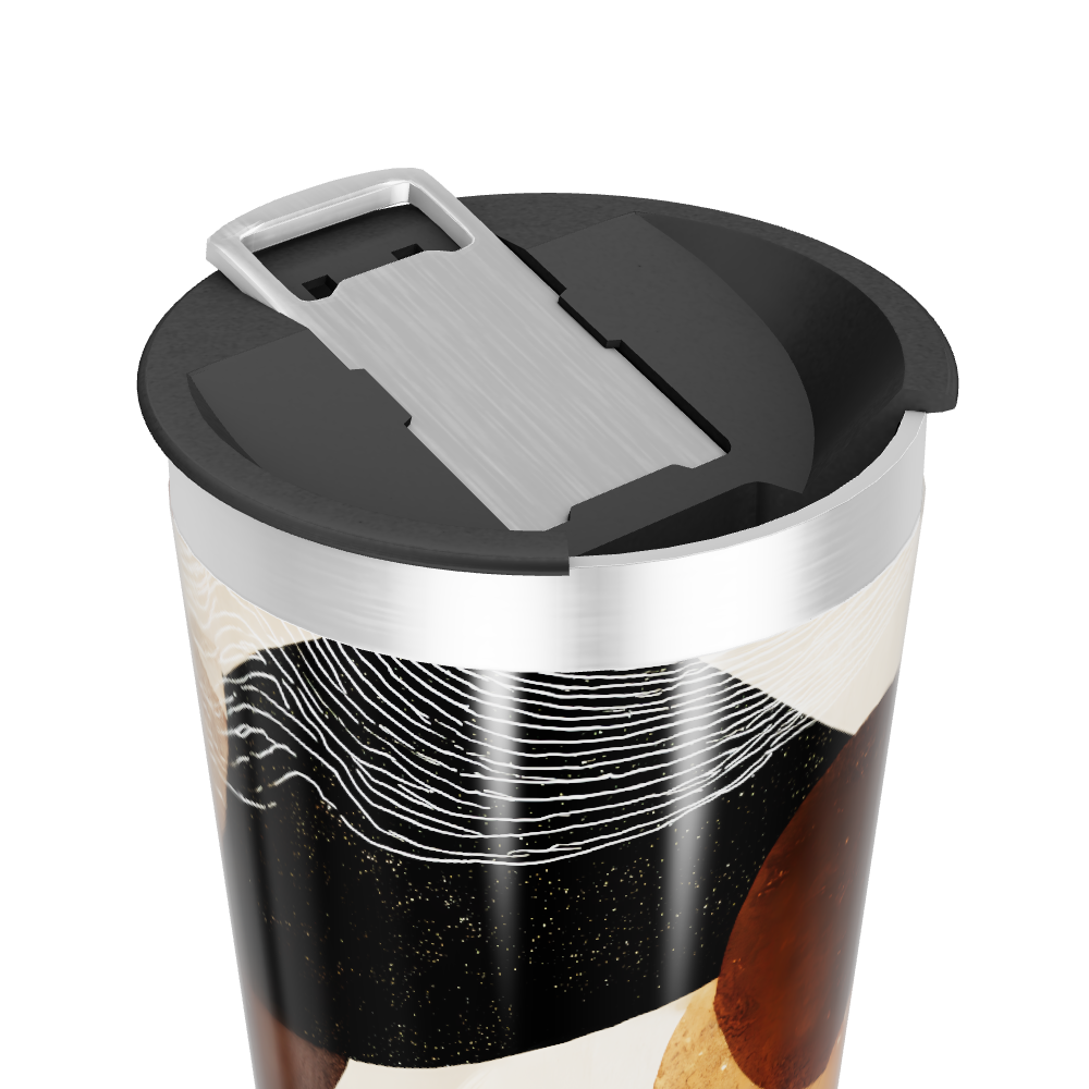 Copo Térmico - Estampa Abstrata Colorida