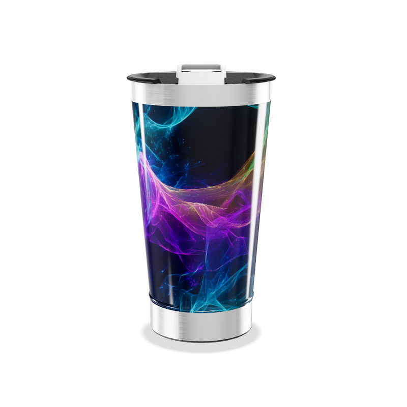 Copo Térmico - Estampa Neon em Aço