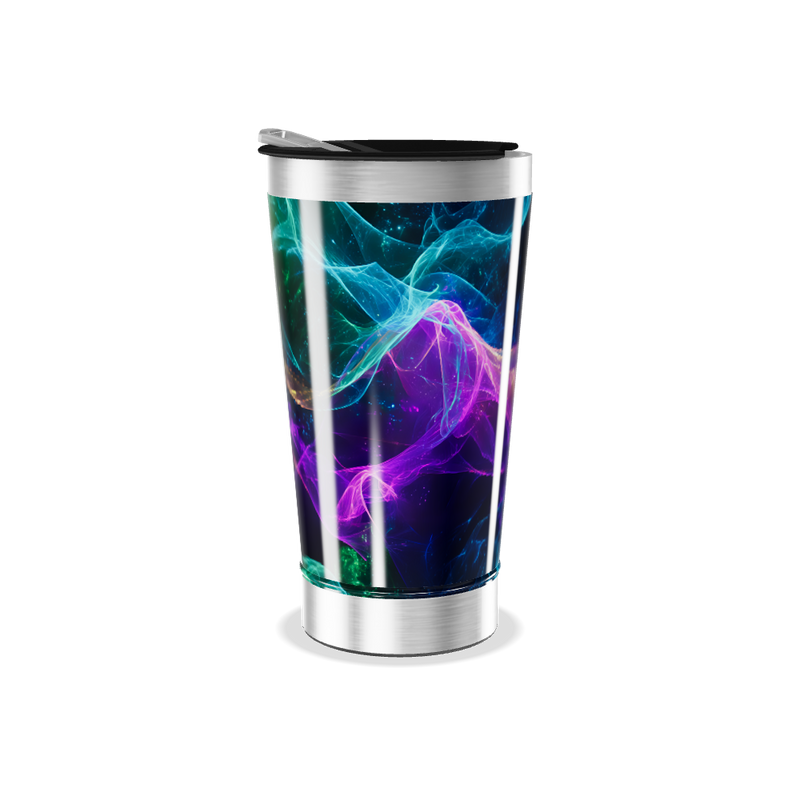 Copo Térmico - Estampa Neon em Aço