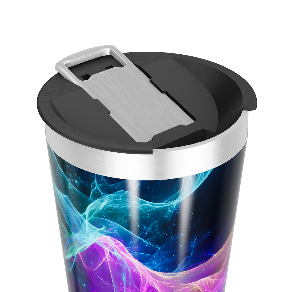Copo Térmico - Estampa Neon em Aço