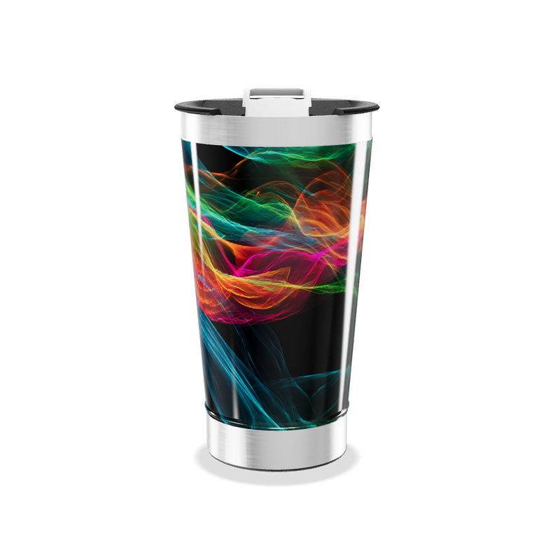Copo Térmico - Estampa Colorida Abstrata