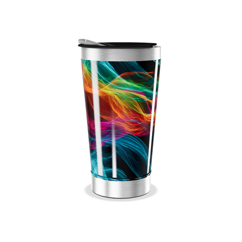 Copo Térmico - Estampa Colorida Abstrata