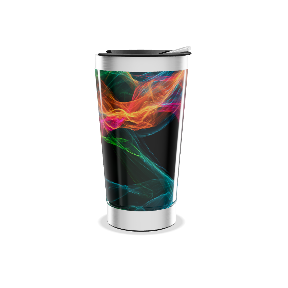 Copo Térmico - Estampa Colorida Abstrata