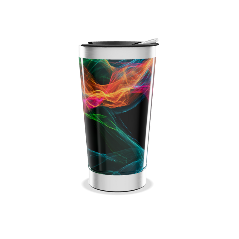 Copo Térmico - Estampa Colorida Abstrata
