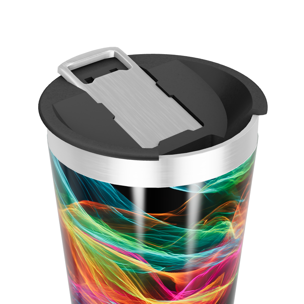 Copo Térmico - Estampa Colorida Abstrata