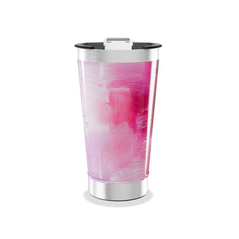 Copo Térmico - Rosa Aquarela Inox