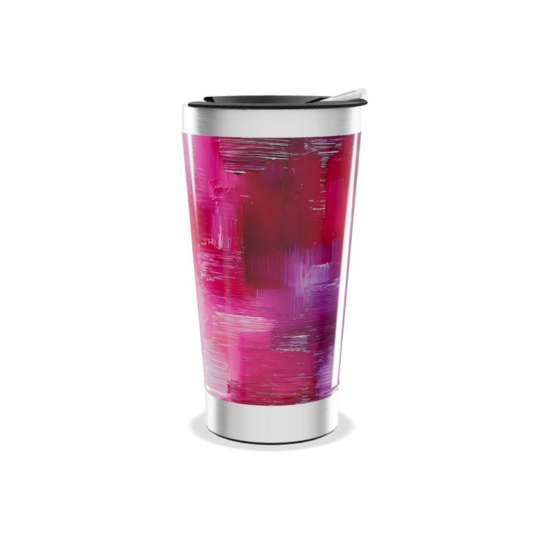 Copo Térmico - Rosa Aquarela Inox