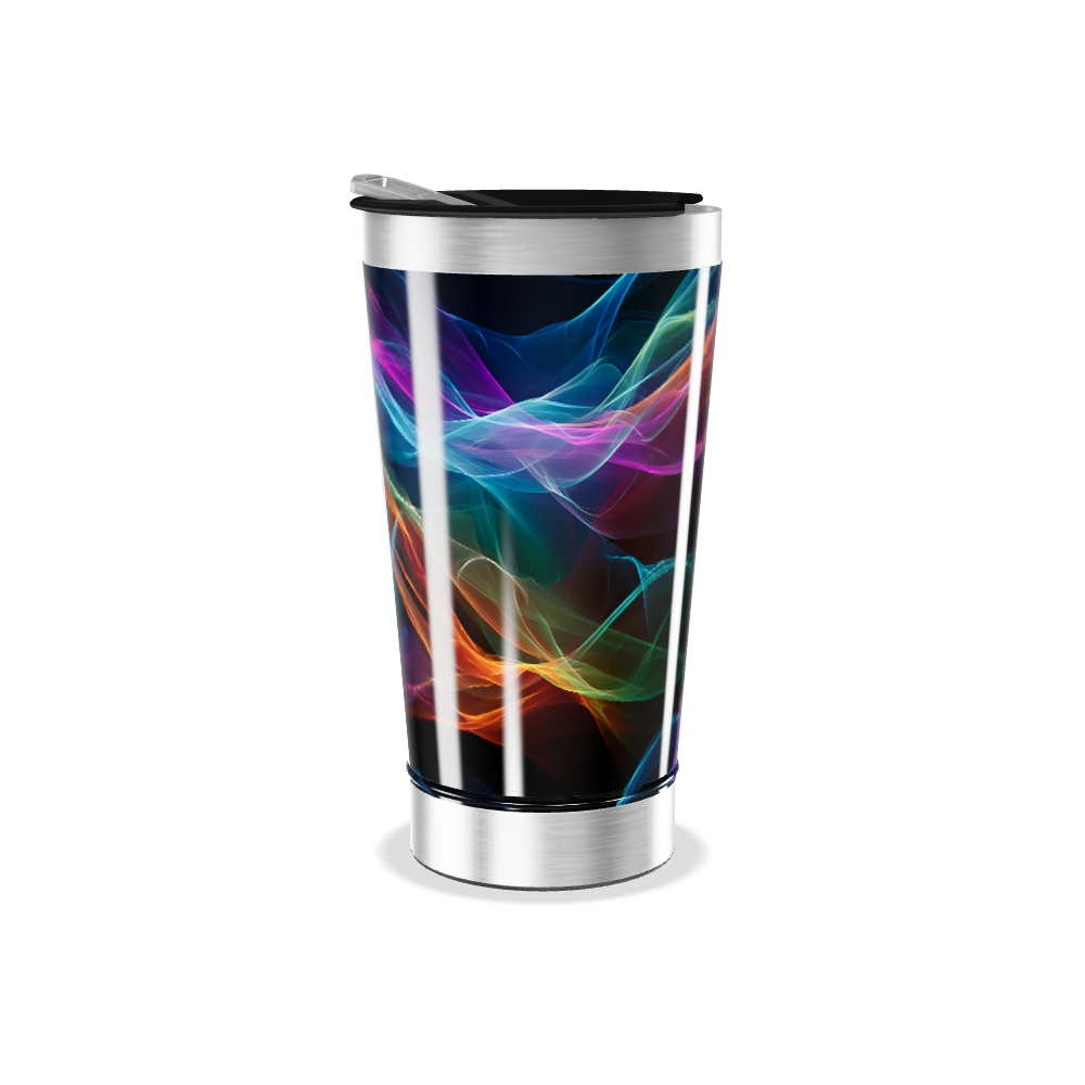 Copo Térmico - Estampa Colorida Abstrata