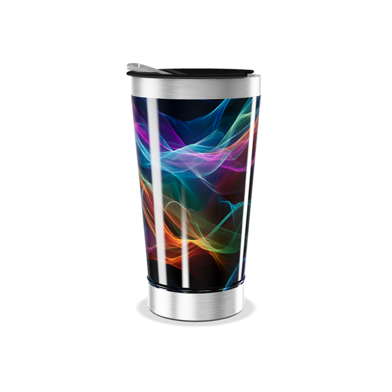 Copo Térmico - Estampa Colorida Abstrata