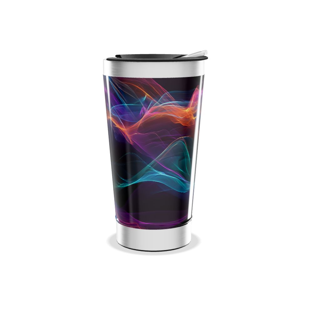 Copo Térmico - Estampa Colorida Abstrata