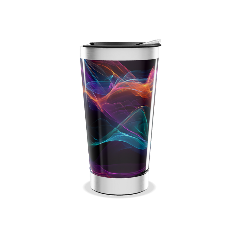 Copo Térmico - Estampa Colorida Abstrata