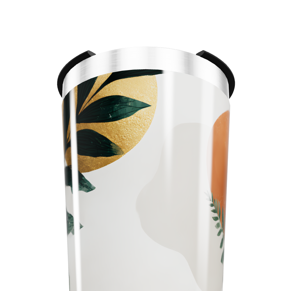 Copo Térmico - Estampa Folhas e Frutas