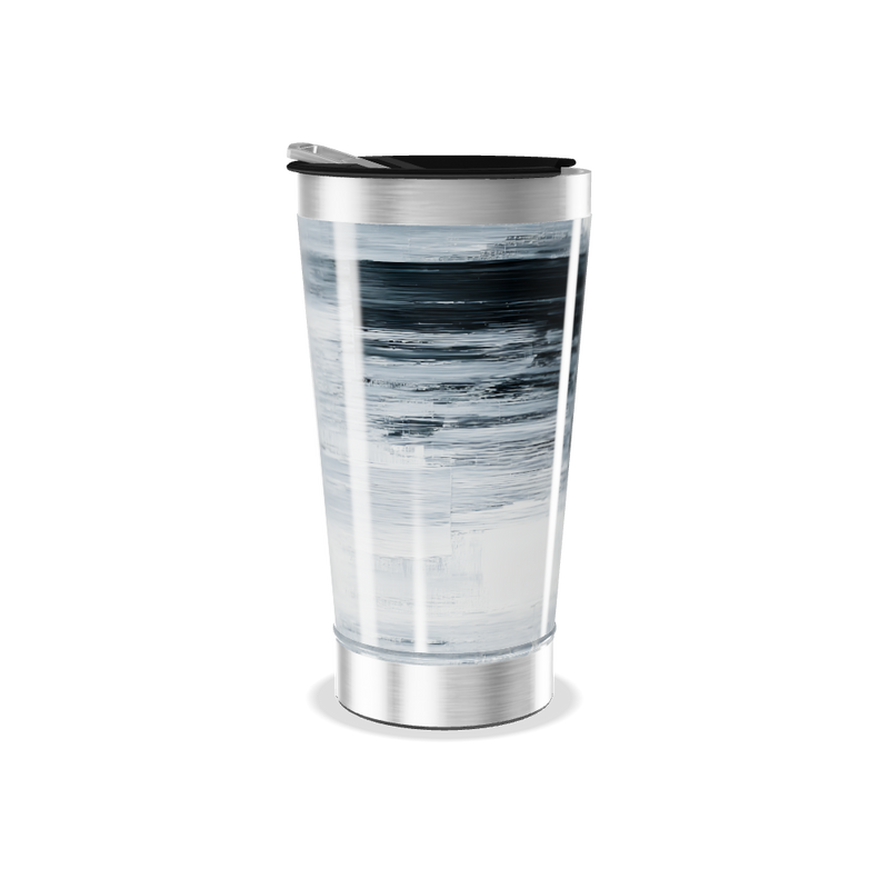 Copo Térmico - Estampa Abstrata Cinza