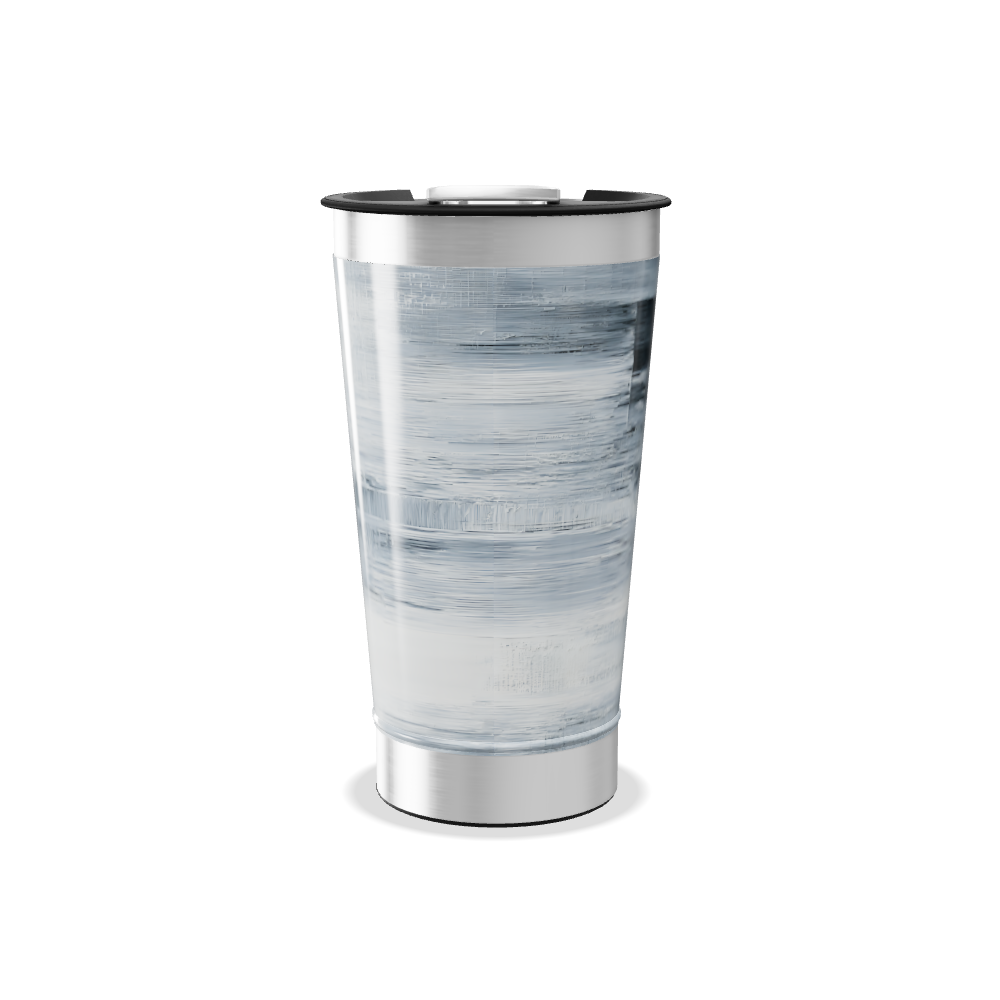 Copo Térmico - Estampa Abstrata Cinza