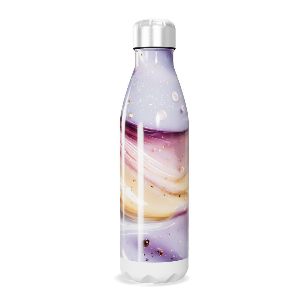 Garrafa Inox - Estampa Colorida Mármore