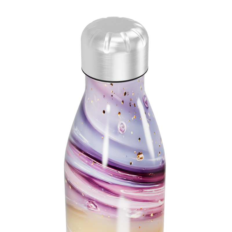 Garrafa Inox - Estampa Colorida Mármore
