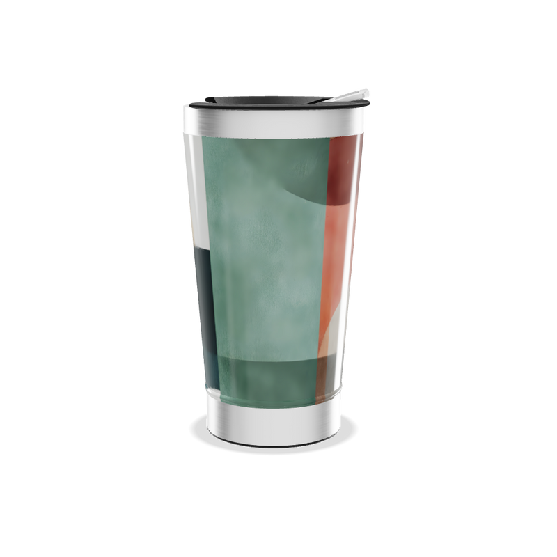 Copo Térmico - Estampa Geométrica Colorida