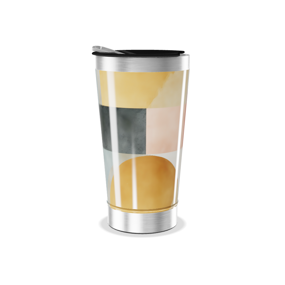Copo Térmico - Estampa Geométrica Colorida