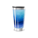 Copo Térmico - Azul degrade aço inox