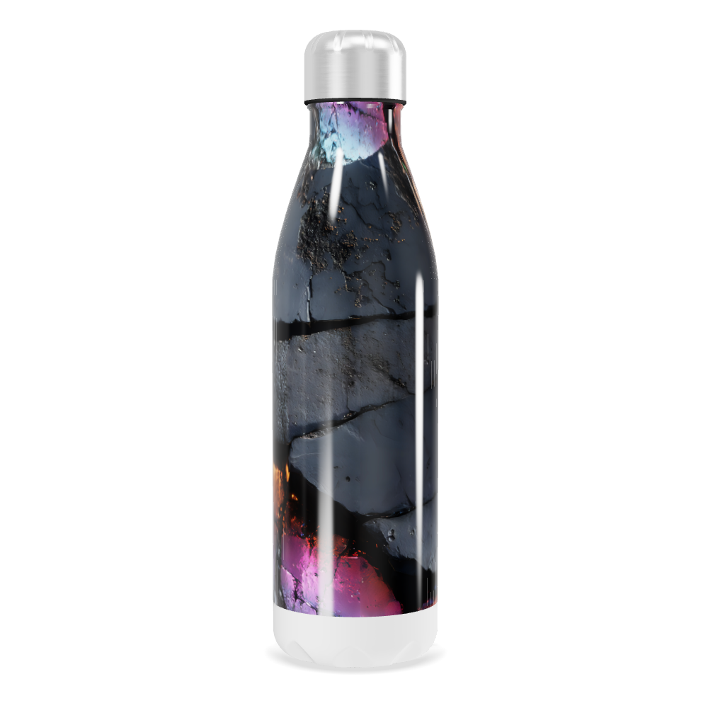 Garrafa Inox - Estampa Abstrata Multicolorida