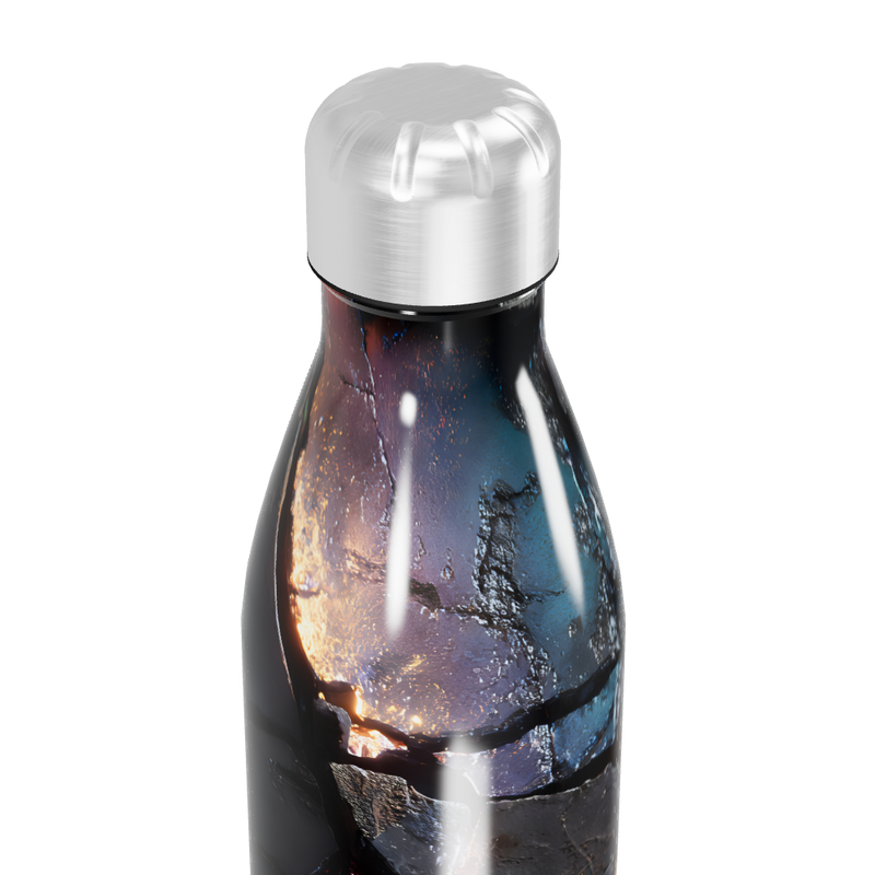 Garrafa Inox - Estampa Abstrata Multicolorida