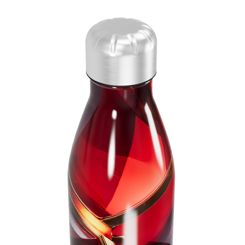 Garrafa Inox - Vermelha com Estampa Geométrica