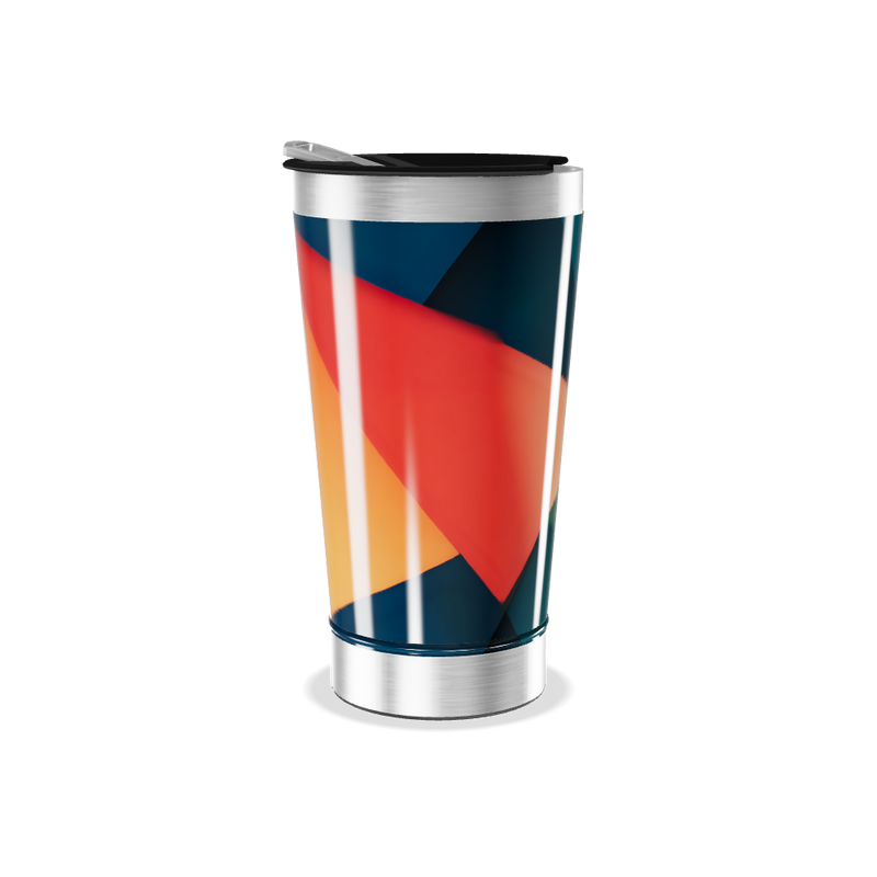Copo Térmico - Geométrico Colorido Inox