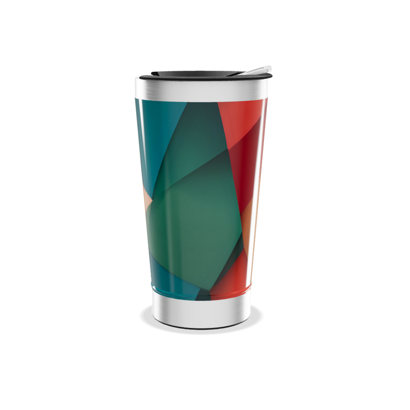 Copo Térmico - Geométrico Colorido Inox