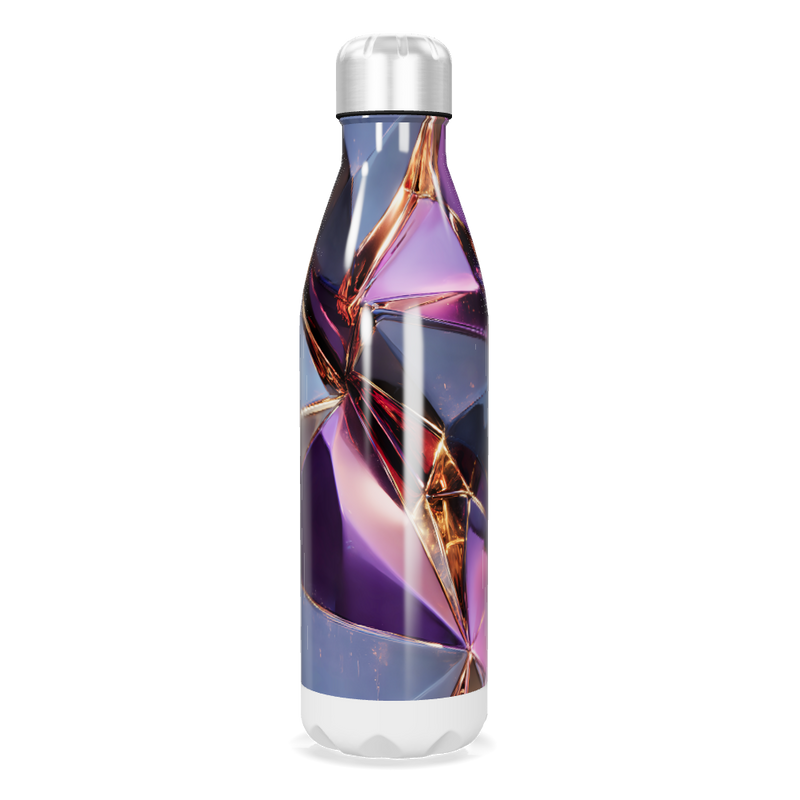 Garrafa Inox - Estampa Geométrica Multicolorida