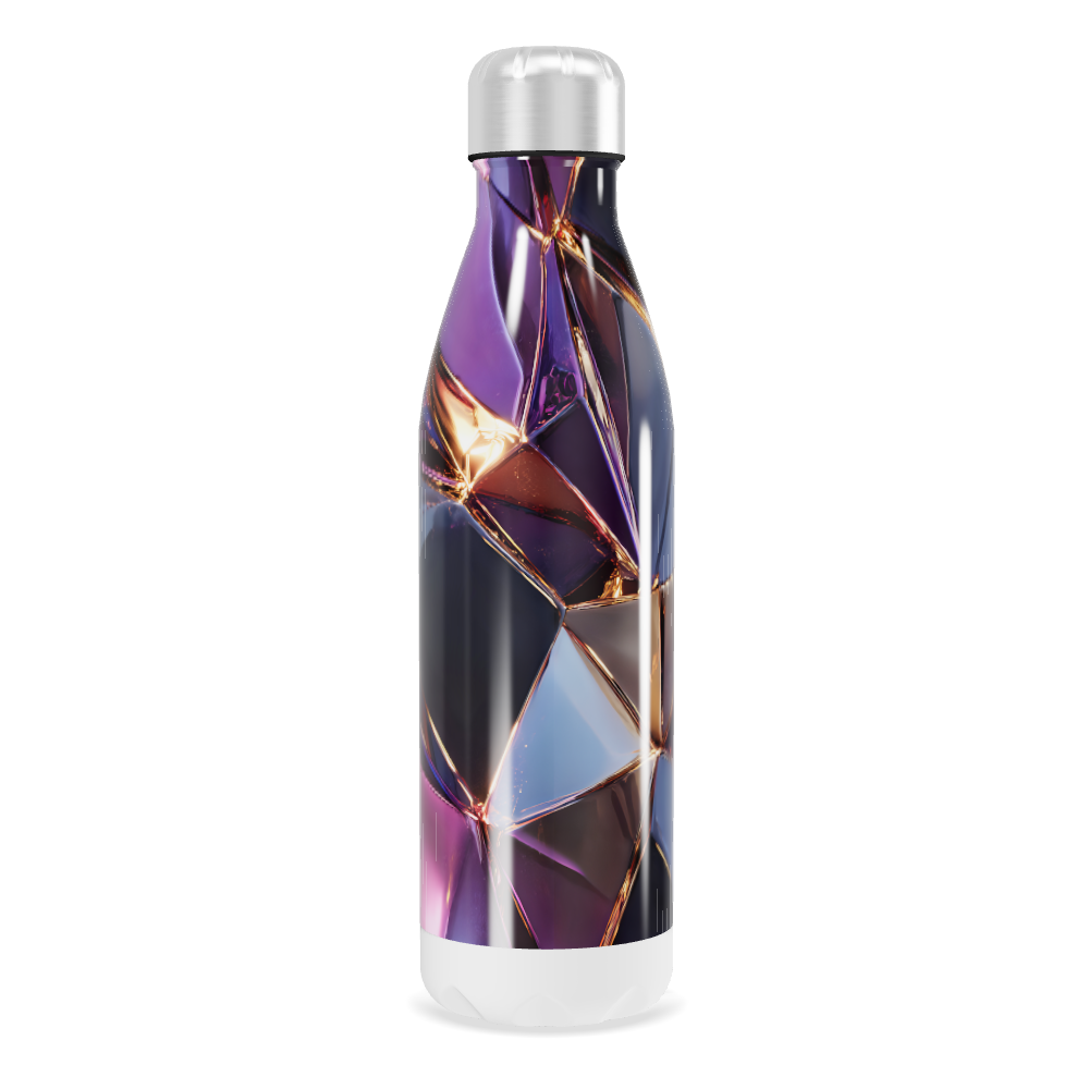 Garrafa Inox - Estampa Geométrica Multicolorida