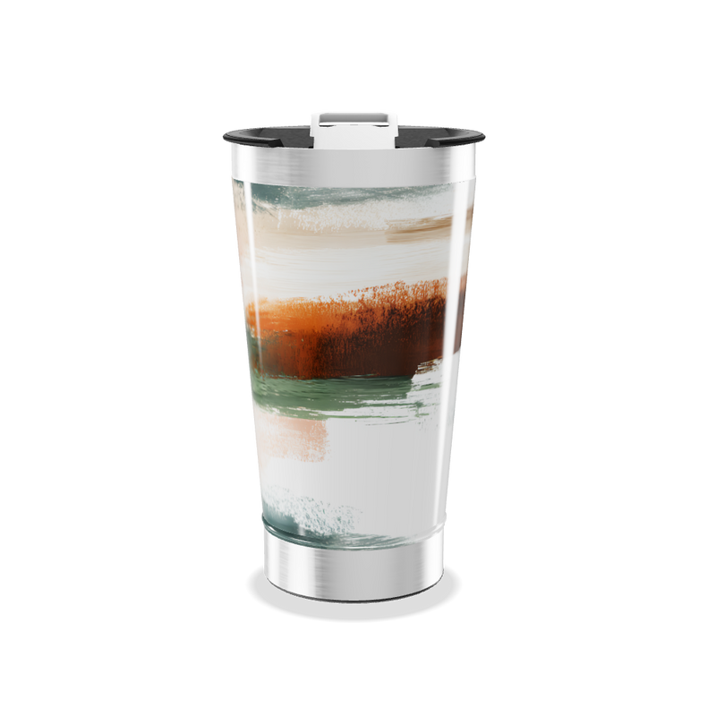 Copo Térmico - Estampa Abstrata Colorida