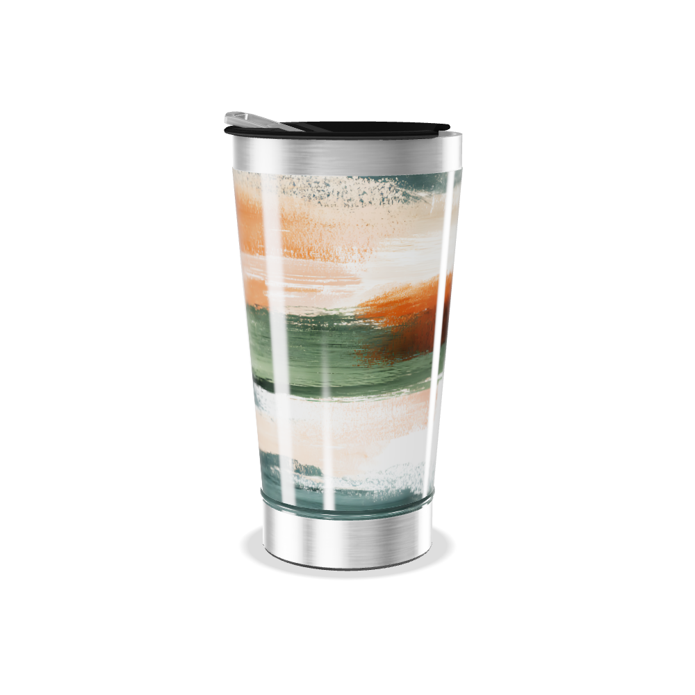 Copo Térmico - Estampa Abstrata Colorida