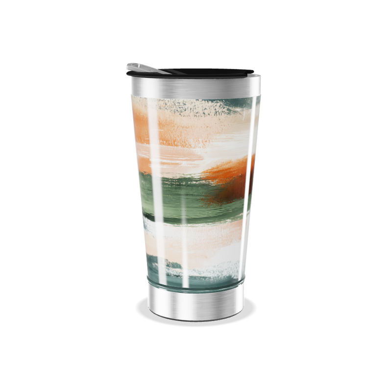 Copo Térmico - Estampa Abstrata Colorida