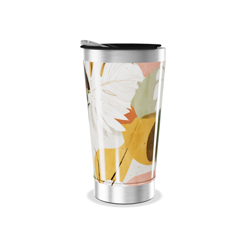 Copo Térmico - Folhas Tropicais Aço Inox