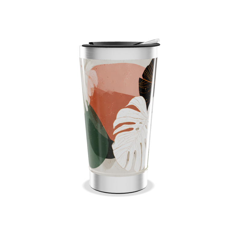 Copo Térmico - Folhas Tropicais Aço Inox